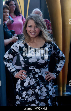 SYDNEY, AUSTRALIEN - Januar 30: Bindi Irwin kommt an der 3. jährlichen AACTA Preisverleihung im Stern am 30 Januar, 2014 in Sydney, Australien. Personen: Bindi Irwin Stockfoto