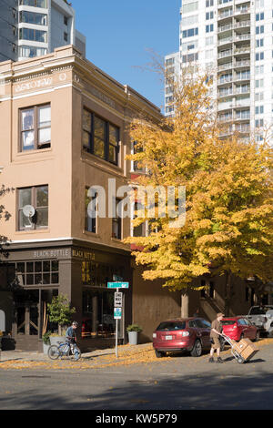 1.&Vine Street in Belltown, Seattle, Washington, USA Stockfoto