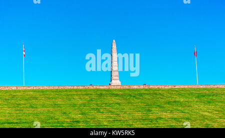 Upper Canada Village Schlacht von crysler's Farm Denkmal Stockfoto