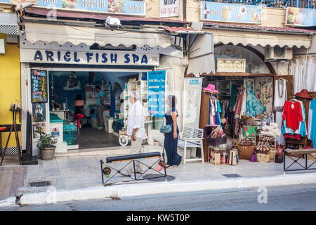 Straße, Chania, Kreta, Griechenland, Europa Stockfoto