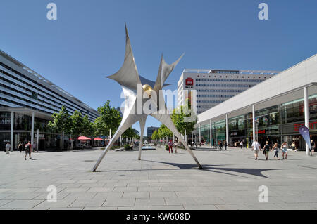Shopping line Prager Straße, Dresden, Prager Straße Einkaufszeile Stockfoto