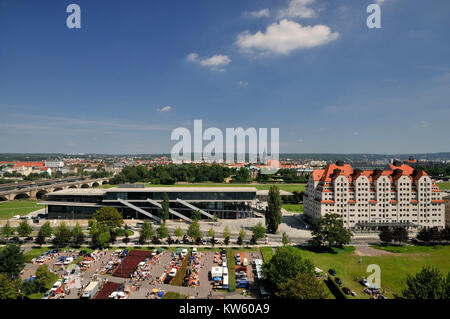 Neue Terrasse, Dresden neue Terrasse, Neue Terrasse, Dresden Neue Terrasse Stockfoto