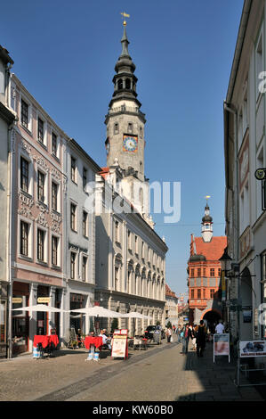 Br?derstrasse und schönen Hof, Görlitzer Altstadt, Brüderstraße und Schoenhof, Görlitzer Altstadt Stockfoto