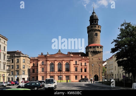 Stadtbefestigung imperial Wildschwein Tower, der Görlitzer Altstadt, Stadtbefestigung Reichenbacher Turm, Görlitzer Altstadt Stockfoto