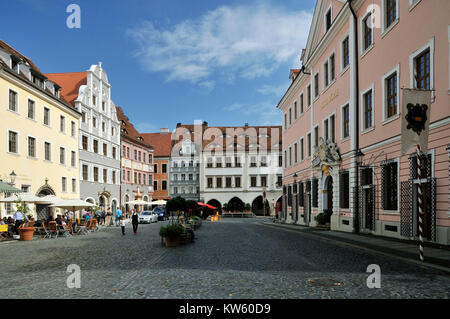 Renaissance und Barock im untermarket, G?rlitz Altstadt, Renaissance und Barock am Untermarkt, Görlitz Altstadt Stockfoto