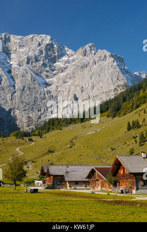 Cirque Spirale alp Dorf Karwendel Almdorf Eng, Ger Stockfoto