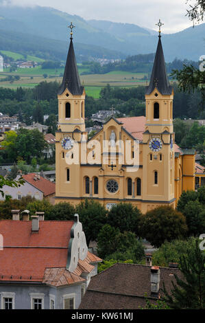 Südtirol Pfarrkirche Bruneck, Südtirol Pfarrkirche Bruneck Stockfoto