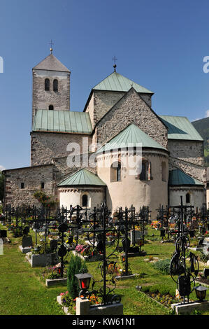 Südtirol bleistift Kirche Innichen, Südtirol Stiftskirche Innichen Stockfoto