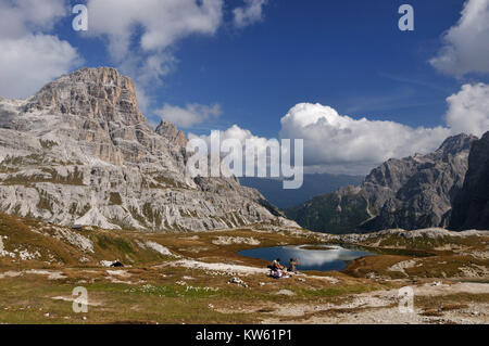 Die Dolomiten Toblinger Riedl, Dolomiten Toblinger Riedl Stockfoto