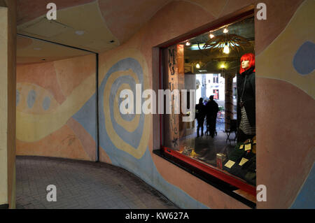 Görlitzer Straße, Kunst Gericht kunst Gericht Passagen, Gericht der Elemente, Dresden, Görlitzer Straße, Kunsthof, Kunsthofpassagen, Hof der Elemente Stockfoto