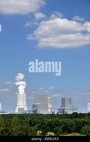 Power Station, Berg, Kraftwerk Boxberg Stockfoto