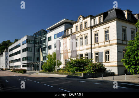 Sehen Sie sich die Stadt Glashütte, Uhrenstadt Glashütte Stockfoto