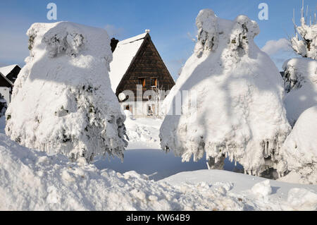 Arch mountain Crest, Erzgebirgskamm Stockfoto