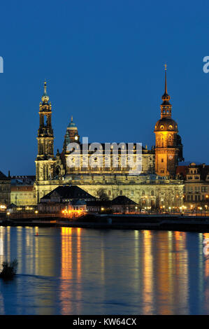 Dresdner Hof Kirche, Hofkirche Dresden Stockfoto