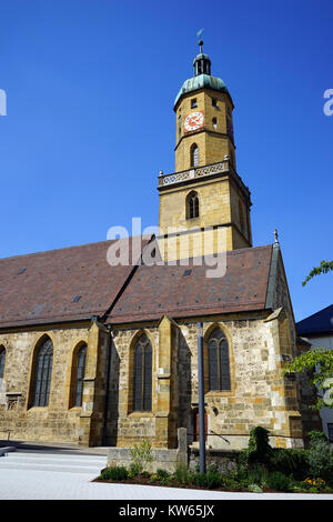 BOPFINGEN, Deutschland - ca. August 2015 St. Blasius Kirche Stockfoto