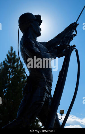 Sonnenschein Mine Disaster Memorial, Kellogg, Idaho Stockfoto