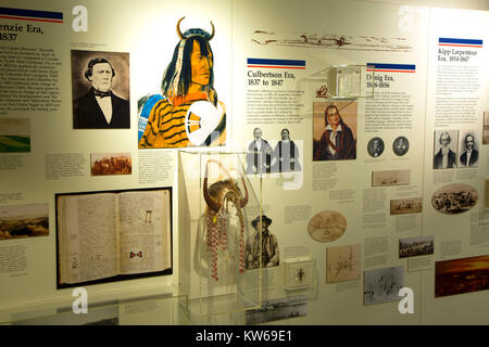 Museum, Fort Union Trading Post National Historic Site, North Dakota Stockfoto