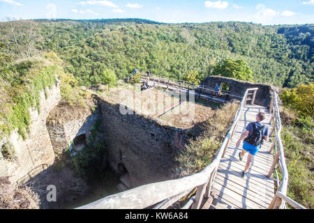 Schloss Nový Hrádek, Podyji National Park Thayatal, Tschechische Republik Stockfoto