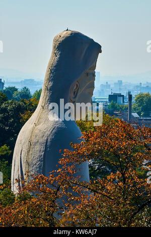 Japan, Honshu Island, Region Kansai, Kyoto, Ryōzen Kannon, die Gedenkstätte für die Toten des Zweiten Weltkrieges, die riesige Statue von Kannon, Göttin der Barmherzigkeit Stockfoto