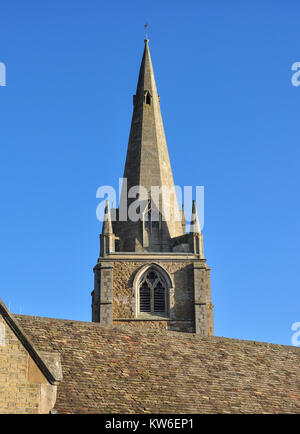 Turm der St. Marien Kirche, Ely, Cambridgeshire, England, Vereinigtes Königreich Stockfoto