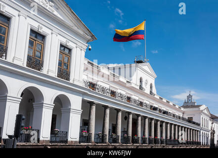 Carondelet Palastes (Spanisch: Palacio de Carondelet) ist der Sitz der Regierung der Republik Ecuador in Quito in der Independence Square entfernt ( Stockfoto