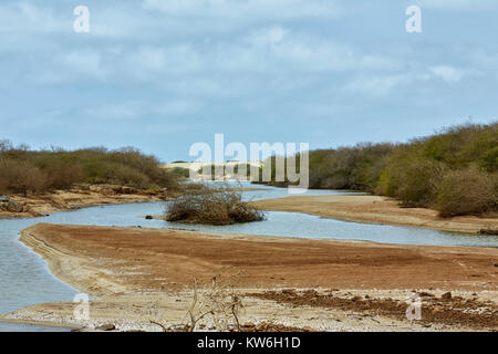 Ribeira Grande oder Ribeira do Rabil Fluss, Boa Vista, Kap Verde, Afrika Stockfoto