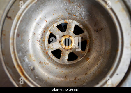 Stecker Loch in Waschbecken Stockfoto