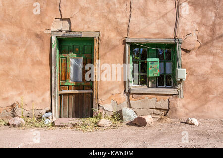 Canyon Road adobe Häuser, Santa Fe, New Mexico Stockfoto