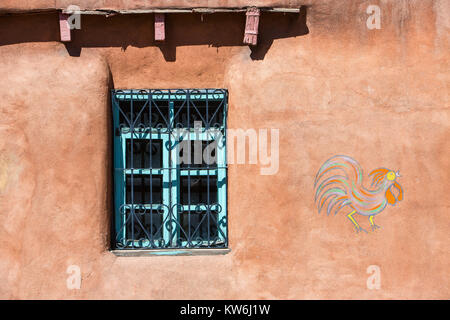 Canyon Road adobe Häuser, Santa Fe, New Mexico Stockfoto