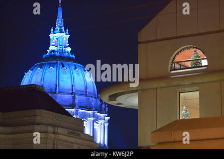 Louise Davies Symphony Hall, Opera House, City Hall, San Francisco SF Stockfoto