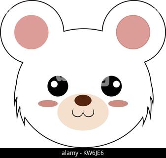 Niedliche Tier Gesicht Stock Vektor