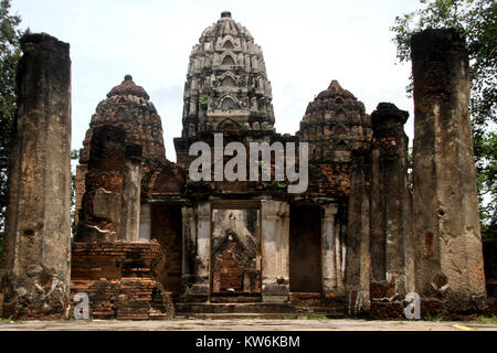 Prangs in Wat Si Sawai, Sukhotai, Thailand Stockfoto