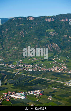 Italien, Trentino-Südtirol, Blick ins Etschtal Stockfoto