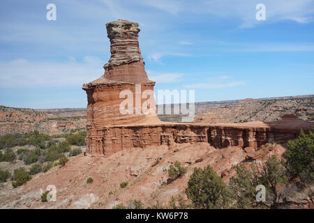 Leuchtturm hoodoo an der Palo Duro Canyon State Park von Texas Stockfoto