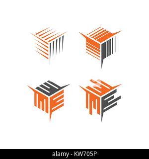 Abstrakte cube Vektor logo