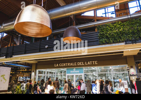 Die Milch Fabrik station Fico Eataly Welt Bologna Italien Stockfoto