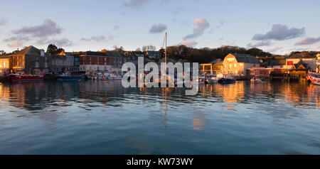 Hafen von Padstow in Cornwall. Stockfoto