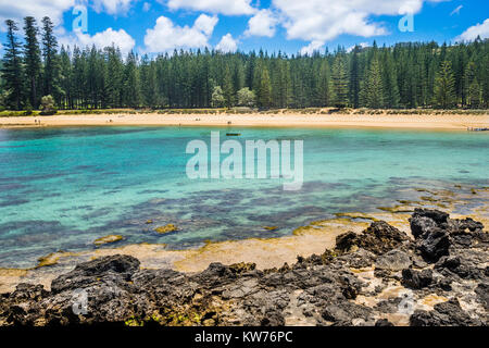 Norfolk Island, Australische externe Gebiet, Kingston, Ansicht von Emily Bay Stockfoto