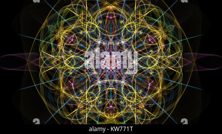 Zusammenfassung Hintergrund für Design. Seide Symmetrie Serie. Stockfoto