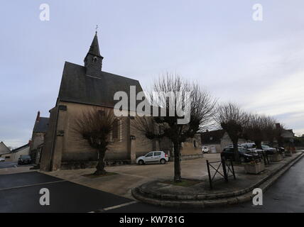 Pfarrkirche Notre Dame d Oe Frankreich Dezember 2017 Stockfoto