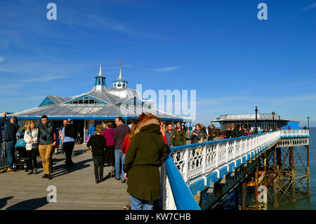 Llandudno Pier in Nord-Wales Stockfoto