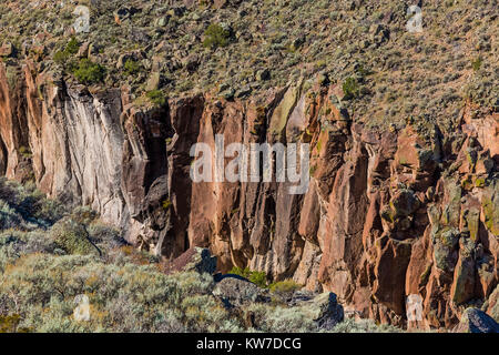 Rio Grande in der wilden Flüsse Bereich der Rio Grande del Norte National Monument in der Nähe von Taos, New Mexico, USA Stockfoto