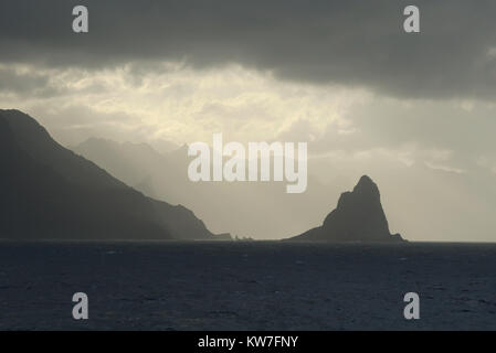 Abendstimmung am Anagagebirge (Teneriffa, Spanien) Stockfoto