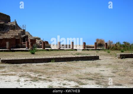 Ruinen einer römischen Villa in Possilipo, Neapel, Italien Stockfoto