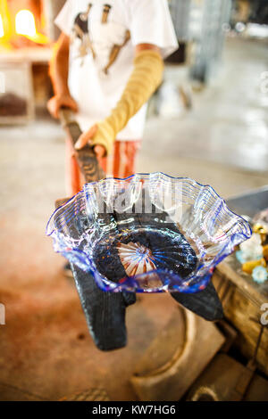 Italien - Venedig - Murano - Produktion der berühmten Murano Glas. Stockfoto