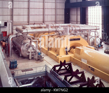 Turbinen und schwere Maschinen produziert von Franco Tosi (Legnano, Italien, 60er Jahre) Stockfoto