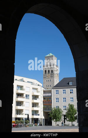 Stadtzentrum mit der Ruhrbania/Ruhrquartier Entwicklung, Mülheim an der Ruhr, Ruhrgebiet, Nordrhein-Westfalen, Deutschland Stockfoto