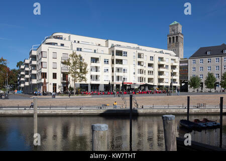 Stadtzentrum mit der Ruhrbania/Ruhrquartier Entwicklung, Mülheim an der Ruhr, Ruhrgebiet, Nordrhein-Westfalen, Deutschland Stockfoto