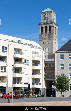 Stadtzentrum mit der Ruhrbania/Ruhrquartier Entwicklung, Mülheim an der Ruhr, Ruhrgebiet, Nordrhein-Westfalen, Deutschland Stockfoto