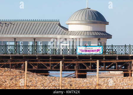 Der Pier von Hastings, Hastings, East Sussex, Großbritannien Stockfoto